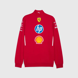 Scuderia Ferrari F1 2025 Team 1/2 Zip Sweatshirt - Dark Cherry - image 2