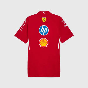Scuderia Ferrari F1 2025 Team Button Down Shirt - Dark Cherry - image 2