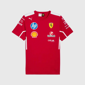Scuderia Ferrari F1 2025 Women's Team T-Shirt - Dark Cherry - image 1