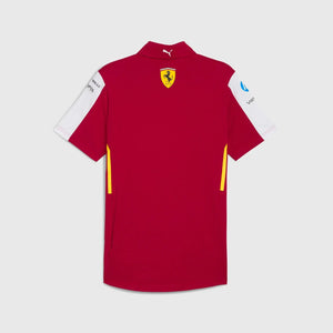 Scuderia Ferrari Hypercar Le Mans 2025 Men's Team Polo - Dark Cherry - image 2