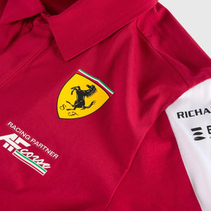Scuderia Ferrari Hypercar Le Mans 2025 Men's Team Polo - Dark Cherry - image 3
