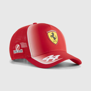 Scuderia Ferrari F1 2026 Lewis Hamilton Team Trucker Hat - Puma Red - image 1