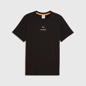 McLaren F1 Essentials Small Logo T-Shirt - Puma Black/Papaya/White Glow Heather/Chocolate Fondue - image 2