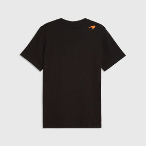 McLaren F1 Essentials Small Logo T-Shirt - Puma Black/Papaya/White Glow Heather/Chocolate Fondue - image 6