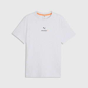 McLaren F1 Essentials Small Logo T-Shirt - Puma Black/Papaya/White Glow Heather/Chocolate Fondue - image 3