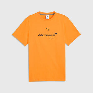 McLaren F1 Essentials Large Logo T-Shirt - Puma Black/Papaya/Mouse Gray - image 2