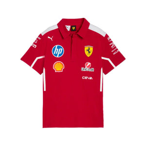 Scuderia Ferrari F1 2025 Men's Team Polo Shirt - Dark Cherry - image 1