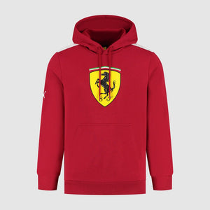 Scuderia Ferrari F1 Large Shield Hoodie -Dark Cherry/Puma Black - image 1