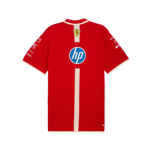 Scuderia Ferrari F1 2025 Special Edition Team Knit Polo Shirt - Dark Cherry - image 2