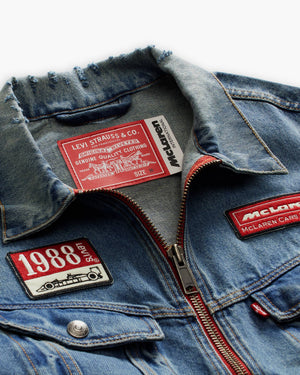 McLaren F1 x Levis Heritage Trucker Jacket - Medium Indigo - image 8