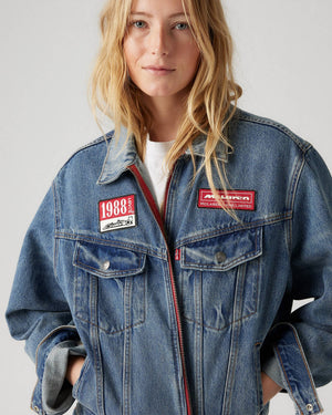 McLaren F1 x Levis Heritage Trucker Jacket - Medium Indigo - image 7