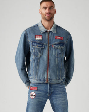 McLaren F1 x Levis Heritage Trucker Jacket - Medium Indigo - image 5