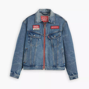 McLaren F1 x Levis Heritage Trucker Jacket - Medium Indigo - image 1