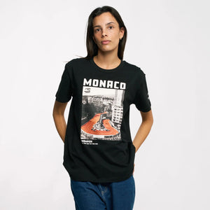 Ayrton Senna F1 Monaco Circuit Graphic T-Shirt - Black - image 6
