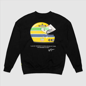 Ayrton Senna F1 x Tag Heuer Oversized Crew Sweatshirt - Black/White - image 1