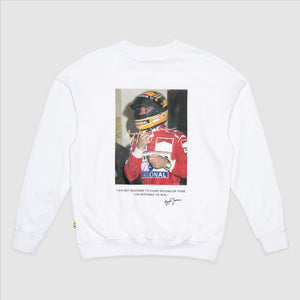 Ayrton Senna F1 x Tag Heuer Oversized Crew Sweatshirt - Black/White - image 2