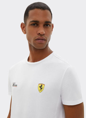 Scuderia Ferrari Hypercar Le Mans Men's Under T-Shirt - White/Black - image 3