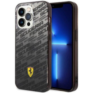 Scuderia Ferrari PC/TPU BLACK GRADIENT CASE ALLOVER SCUDERIA AND DYED BUMPER - iPhone 14 - image 1