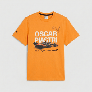 McLaren F1 Oscar Piastri Driver T-Shirt - Puma Black/Papaya/White - image 2