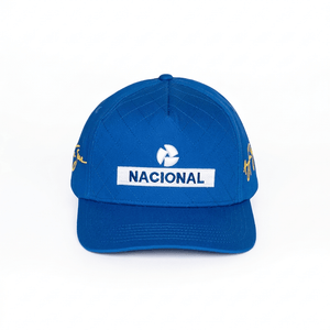 Ayrton Senna F1 Nacional Quilted Hat - Blue - image 1