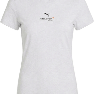 McLaren F1 Women's Core Essentials T-Shirt - Puma Black/White Glow Heather - image 1