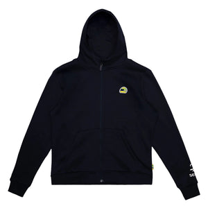 Ayrton Senna F1 Helmet Full Zip Hoodie - Navy - image 1