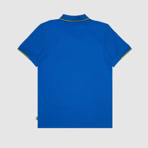 Ayrton Senna F1 Helmet Polo Shirt - Blue/White - image 6