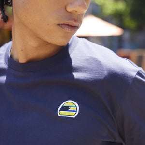 Ayrton Senna F1 Helmet T-Shirt - Navy/White - image 6