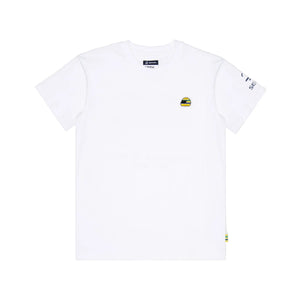 Ayrton Senna F1 Helmet T-Shirt - Navy/White - image 2