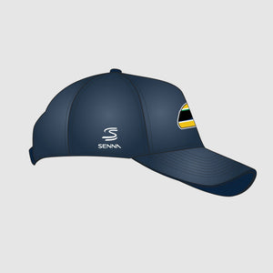 Ayrton Senna F1 Helmet Washed Hat - Navy - image 3