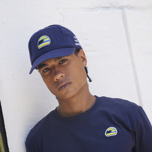 Ayrton Senna F1 Helmet Washed Hat - Navy - image 4
