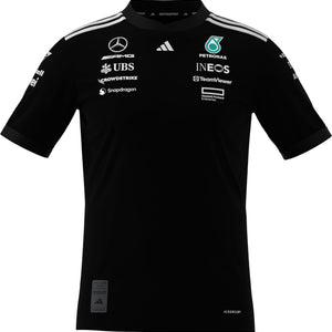 Mercedes - AMG Petronas Formula One 2025 Men's Team Driver Jersey - Black/White - image 1