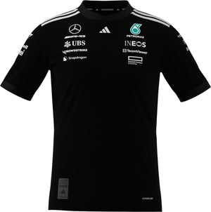 Mercedes - AMG Petronas Formula One 2025 Men's Team Driver Jersey - Black/White - image 1
