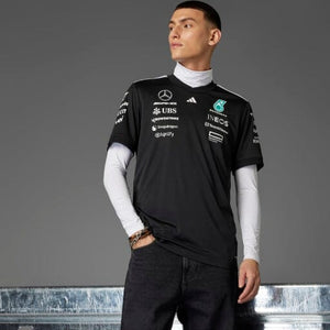 Mercedes - AMG Petronas Formula One 2025 Men's Team Driver Jersey - Black/White - image 9