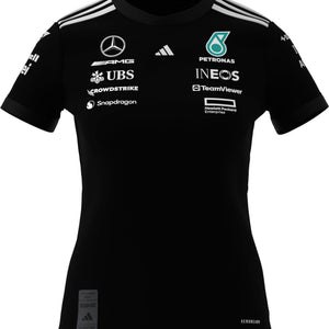 Mercedes - AMG Petronas Formula One 2025 Women's Team Driver Jersey - Black/White - image 1