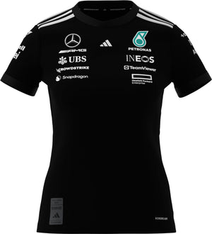 Mercedes - AMG Petronas Formula One 2025 Women's Team Driver Jersey - Black/White - image 1