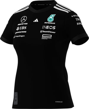 Mercedes - AMG Petronas Formula One 2025 Women's Team Driver Jersey - Black/White - image 4