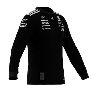 Mercedes - AMG Petronas Formula One 2025 Men's Team Long Sleeve Jersey - Black/White - image 5
