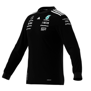 Mercedes - AMG Petronas Formula One 2025 Men's Team Long Sleeve Jersey - Black/White - image 6