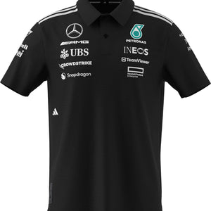 Mercedes - AMG Petronas Formula One 2025 Men's Team Polo Shirt - White/Black - image 1