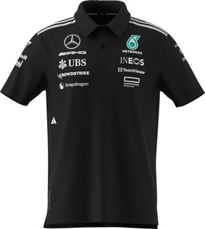 Mercedes - AMG Petronas Formula One 2025 Men's Team Polo Shirt - White/Black - image 1
