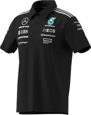 Mercedes - AMG Petronas Formula One 2025 Men's Team Polo Shirt - White/Black - image 15