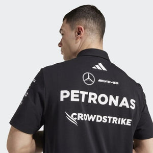Mercedes - AMG Petronas Formula One 2025 Men's Team Polo Shirt - White/Black - image 3