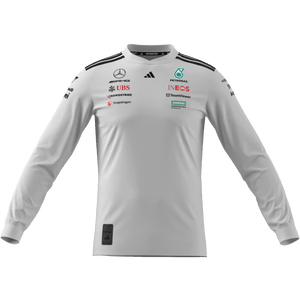 Mercedes - AMG Petronas Formula One 2025 Men's Team Long Sleeve Jersey - Black/White - image 2