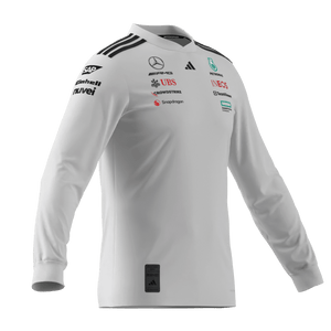 Mercedes - AMG Petronas Formula One 2025 Men's Team Long Sleeve Jersey - Black/White - image 11