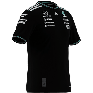 Mercedes - AMG Petronas Formula One 2025 Men's Team Driver Authentic Jersey - White/Black - image 3