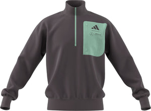 Mercedes - AMG Petronas Formula One Men's 1/2-Zip Woven Fleece Top - Gray - image 1