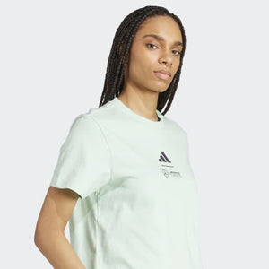 Mercedes - AMG Petronas Formula One Women's Premium Woven Crop T-Shirt - Frozen Green - image 8