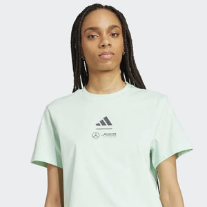 Mercedes - AMG Petronas Formula One Women's Premium Woven Crop T-Shirt - Frozen Green - image 10