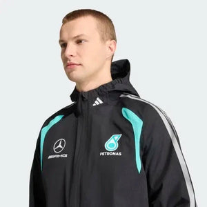 Mercedes - AMG Petronas Formula One Men's Mechanics Rain Jacket - Black - image 6